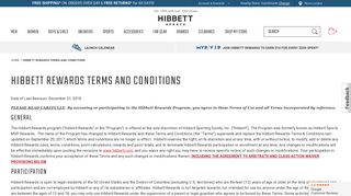 Hibbett Rewards Terms and Conditions - Hibbett Sports