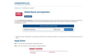 Hibbett Sports Job Application - Apply Online