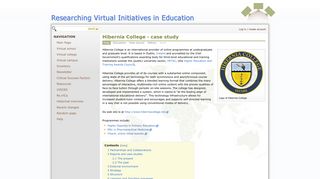 Hibernia College - case study - Researching Virtual Initiatives in ...