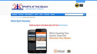 HiCast Sports Streaming | Sports at the Beach