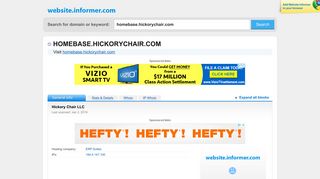 homebase.hickorychair.com at WI. Hickory Chair LLC - Website Informer