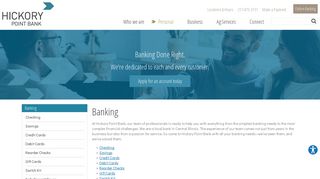Banking | Hickory Point Bank & Trust