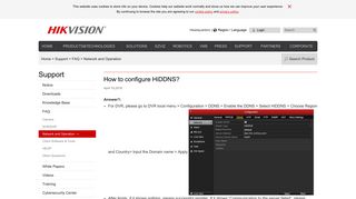 How to configure HiDDNS?-Hikvision