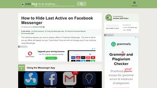 How to Hide Last Active on Facebook Messenger: 9 Steps