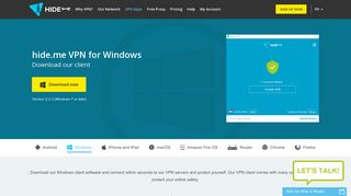 Download Our Free VPN Client for Windows | hide.me