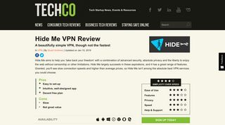 Hide Me VPN Review 2019 | Simplicity Over Speed | Tech.Co