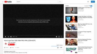How to get free 1000 HMA PRO VPN LOGIN KEYS. - YouTube