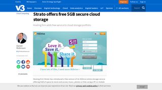 Strato offers free 5GB secure cloud storage | V3 - V3.co.uk