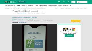 Room 312 & wifi password - Picture of Holiday Inn Express Hotel ...