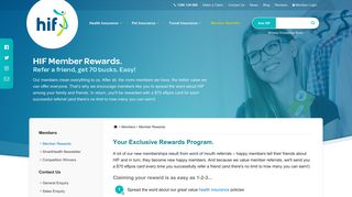 Exclusive Rewards for HIF Members - HIF Health Insurance