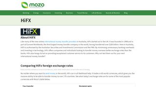 HiFx | International Money Transfers | Mozo