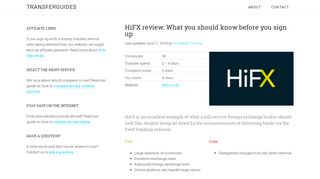 HiFX review: What you should know before you sign up - TransferGuides