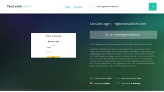 Get Client.higbeeassociates.com news - Account Login ...