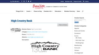 High Country Bank | Buena Vista Chamber of Commerce & Visitor ...