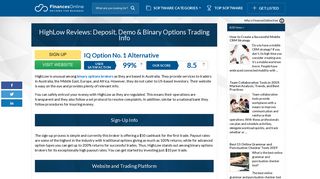 HighLow Reviews: Deposit, Demo & Binary Options Trading Info ...