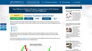 Top 3 Binary Options Brokers: Comparison of IQ Option, Binary.com ...