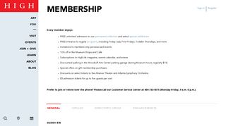 Membership – High Museum of Art