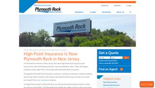 High Point Insurance is Now Plymouth Rock in New Jersey
