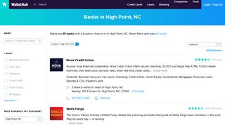 Banks in High Point, NC - WalletHub