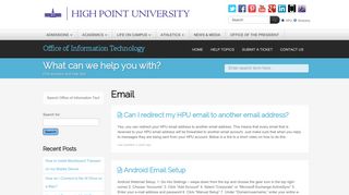 Email - High Point University
