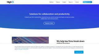 Legal collaboration and productivity software - HighQ