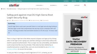 Safeguard against macOS High Sierra Root Login Security Bug