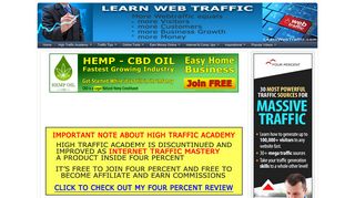 High Traffic Academy Affiliate program - LearnWebtraffic.com