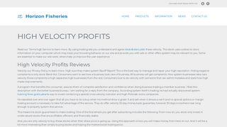 High Velocity Trading System – High Velocity Windfalls Review ...
