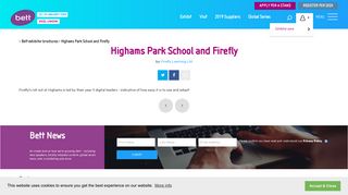 Highams Park School and Firefly - Bett Show 2019, 23 - 26 January ...