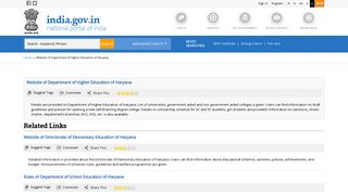 Website of Department of Higher Education of Haryana | National ...