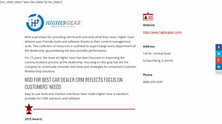 Automotive CRM Software | Higher Gear Review