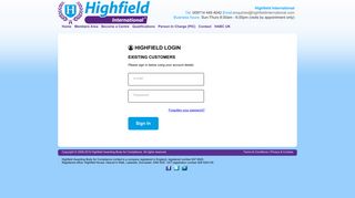 highfield login