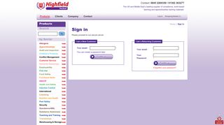 Log In - Highfield - Training and Training Materials