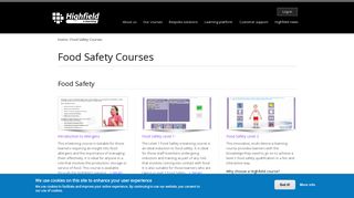 Food Safety Courses | Highfield e-learning