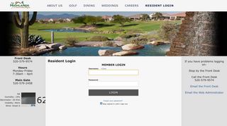 Resident Login | The Highlands at Dove Mountain