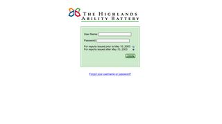 The Highlands Company - Highlands Ability Battery