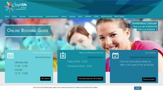 Online Booking Guide - Inverness Leisure - High Life Highland