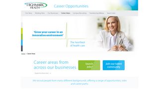 Career Areas - Highmark Health