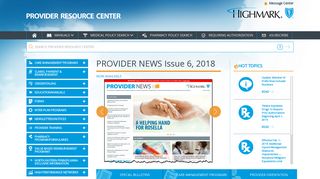 Highmark Provider Resource Center