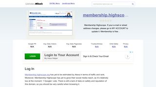 Membership.highscope.org website. Log In.