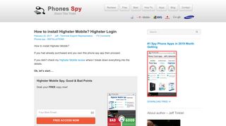How to install Highster Mobile - #1 Spy App 2018 - Phones Spy