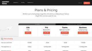 Pricing | Hightail