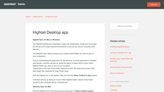 Hightail Desktop app – Hightail