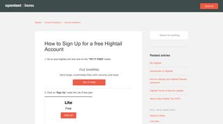 How to Sign Up for a free Hightail Account – Hightail
