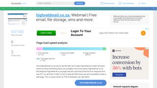 Access highveldmail.co.za. Webmail | Free email, file storage, sms ...