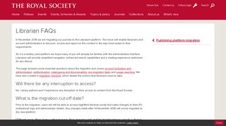 Librarian FAQs | Royal Society