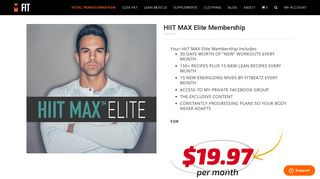 HIIT MAX Elite Membership – MFIT - Cleanest Sports Supplements ...
