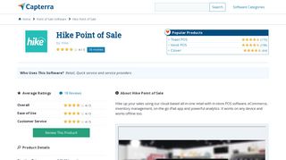 Hike Point of Sale Reviews and Pricing - 2019 - Capterra