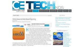 HIKUU Advanced Web-Based Reporting | Tech Trends