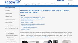 Configure HikVision network camera/DVR to upload image snapshots ...